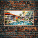 Architectural Print, House Portrait, Watercolor House, Panoramic Art, Wall Art, Canvas Art, Landscape Art, Realtor Thank You, Above Bed Art