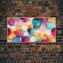Vibrant Abstract Wall Art, Colorful Print, Panoramic Art, Wall Art, Canvas Art, Landscape Art, Home Decor Prints, Wall Hanging, Gift Ideas