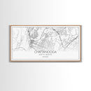 Chattanooga Street Map, Tennessee Map, Map Print, Modern Art, Wall Art, Canvas Art, Cute Room Décor, Wall Art Canvas, Trendy Wall Art