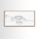 Edinburgh Street Map, Scotland Map, Map Art, Minimalist Art, Wall Art, Canvas Art, Travel Wall Art, Husband Gift, Office Décor For Men