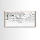 Gilbert City Map, Arizona Map, Map Art, Minimalist Art, Wall Art, Canvas Art, Lake House Décor, Ranch House Décor, Dorm Wall Décor, Home Art