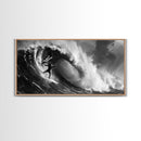 Skull and Crossbones Pirate Surfer - Pirate Surf - Mancave Decor - Office Decor - Pirate Surfer