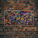 original abstract painting, Jackson Pollock style painting Print, modern abstract art, Colorful wall art, splatter Pollock Print Wall Art