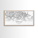 Santa Ana City Map, California Art, Map Print, Modern Wall Art, Wall Art, Canvas Art, House Wall Art, Over Bed Wall Décor, Gift For The Home