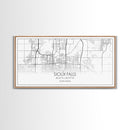 Sioux Falls City Map, South Dakota Art, Map Print, Modern Wall Art, Wall Art, Canvas Art, Large Wall Art, Unique Wall Décor, Office Prints