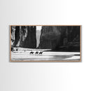 Cowboys Riding in Dusty Canyon, Striking Wall Art for Living Room or Bedroom, Framed Canvas Print, Home Decoration