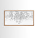 Wichita City Map, Kansas Art, Map Print, Modern Wall Art, Wall Art, Canvas Art, Best Friend Gifts, College Dorm Décor, Modern House Art