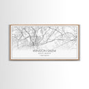 Winston Salem City Map, North Carolina Art, Map Print, Modern Wall Art, Wall Art, Canvas Art, Modern Office Art, Room Décor For Teens