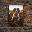 English Springer Spaniel Dog Wall Print, Farmhouse Wall Art, Wall Art, Framed Wall Art, Framed Canvas, Wall Print, Framed Wall Canvas