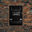 Semi Truck Wall Art, Big Rig Print, Black And White Print, Minimalist Print. Wall Decor, Canvas Art, Wall Art, Framed Canvas Wall Art