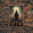 Halloween Art Print, Dark Fantasy Art, Dark Wall Art, Spooky Decor, Goth Decor, Canvas Print, Wall Art, Vertical Print, Creepy Wall Art