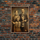 Horror Art Print, Creepy Wall Art, Horror Decor, Skeleton Wall Art, Dark Art, Canvas Print, Wall Art, Vertical Print, Home Decor, Wall Decor