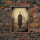 Vintage Print, Victorian Wall Art, Antique Photograph, Canvas Print, Wall Art, Vertical Print, Vintage Wall Art, Gaming Wall Decor, RV Decor