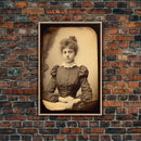 Victorian Portrait, Victorian Photos, Antique Photograph, Canvas Print, Wall Art, Vertical Print, Victorian Print, Victorian Home Decor