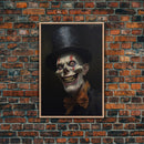 Creepy Clown Art Canvas Print, Victorian Horror Decor, Gothic Halloween Art, Framed Canvas, Halloween Canvas, Scary Wall Art, Unusual Decor