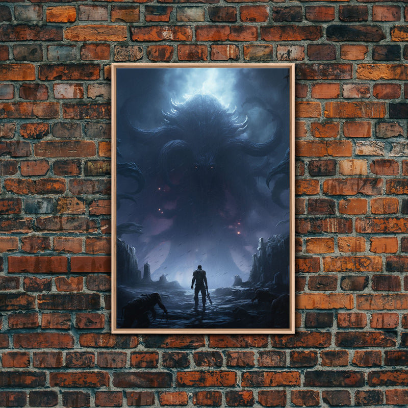 Apocalypse, Dark Art Print, dark fantasy art, Canvas Print, Wall Hangi
