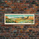 Mesa Verde National Park Panoramic Colorado Travel Art, National Park Print, Minimalist Travel Art, Midcentury Modern Style Landscape