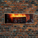A Dumpster Fire, Canvas Wall Art, Modern Art, Urban Art, Wall Print
