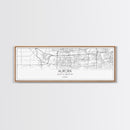 Panoramic Aurora City Map, Illinois Art, Map Print, Minimalist Wall Art, Canvas Art, Housewarming Gift, Street Map Art, Closing Gift