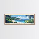 Anse Major, Seychelles Panoramic Beach Print, Vacation Gift, Seychelles Wall Art, Beach Painting, Beach Decor, Beach Painting