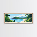 Anse Soleil, Seychelles Panoramic Beach Print, Vacation Gift, Seychelles Wall Art, Framed Canvas Print, Framed Beach Painting