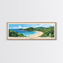 Beach of Oued Laou, Morocco Panoramic Print, Vacation Gift, Morocco Wall Art, Beach Painting, Beach Decor, Beach Or Lakehouse Art