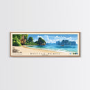 Bottle Beach, Thailand Panoramic Beach Print, Vacation Gift, Thailand Wall Art, Beach Painting, Beach Decor, Beach Painting