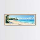 Bottom Bay Beach, Barbados Panoramic Beach Print, Vacation Gift, Barbados Wall Art, Framed Canvas Print, Framed Beach Painting
