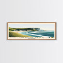 Cuckmere Haven, United Kingdom Panoramic Beach Print, Vacation Gift, United Kingdom Wall Art, Framed Canvas Print, Framed Beach Painting
