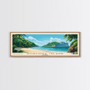 Gorgona Island, Colombia Panoramic Beach Print, Vacation Gift, Colombia Wall Art, Beach Painting, Beach Decor, Beach Painting