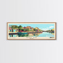 Hoi An, Vietnam Panoramic Beach Print, Vacation Gift, Vietnam Wall Art, Framed Canvas Print, Framed Beach Painting