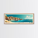 Lampedusa, Italy Panoramic Beach Print, Vacation Gift, Italy Wall Art, Framed Canvas Print, Framed Beach Painting