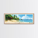 Lazy Beach, Cambodia Panoramic Print, Vacation Gift, Cambodia Wall Art, Vacation Wall Art, Vacatation Memories, Beach Decor, Beach Or Lakehouse Art