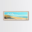 Mustang Island, Texas Panoramic Beach Print, Vacation Gift, Texas Wall Art, Beach Painting, Beach Decor, Beach Painting