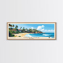 Unawatuna, Sri Lanka Panoramic Print, Vacation Gift, Sri Lanka Wall Art, Beach Painting, Beach Decor, Beach Or Lakehouse Art