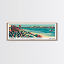 Corpus Christi Texas Panoramic Travel Poster Canvas Print