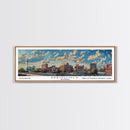 Springfield Illinois Travel Poster, Framed Canvas Print, Wall Art, Home Decor, Travel Gift, Living Room Art, Retro Style Art, Office Decor