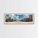 Sugarland Texas Travel Poster, Framed Canvas Print, Wall Art, Home Decor, Travel Gift, Living Room Art, Retro Style Art