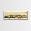 Alcalá Spain Travel Art, City Art, Framed Canvas Print or Metal Wall Art, Europe Travel Poster, Panoramic Wall Art, Extra Wide Wall Art