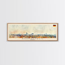 Braunschweig Germany Travel Art, City Art, Framed Canvas Print or Metal Wall Art, Europe Travel Poster, Panoramic Wall Art, Extra Wide Wall Art