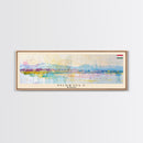 Miskolc Hungary Wall Art, Panoramic Travel Poster, Panoramic Framed Canvas Print, City Wall Art, Wall Hanging Home Decor, Travel Art