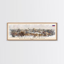 Rostov on Don Russia Panoramic Travel Poster, Framed Canvas Print or Metal Wall Art, Travel Art, Home Decor, Panoramic Painting, Midcentury Art