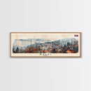 Šabac Serbia Wall Art, Panoramic Travel Poster, Panoramic Framed Canvas Print, City Wall Art, Wall Hanging Home Decor, Travel Art