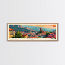 Burgos Spain Wall Art, Panoramic Travel Poster, Panoramic Framed Canvas Print, City Wall Art, Wall Hanging Home Decor, Travel Art