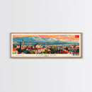 Eskisehir Turkey Panoramic Travel Poster, Framed Canvas Print or Metal Wall Art, Travel Art, Home Decor, Panoramic Painting, Midcentury Art