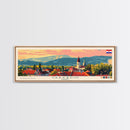 Varaždin Croatia Panoramic Travel Poster, Framed Canvas Print or Metal Wall Art, Travel Art, Home Decor, Panoramic Painting, Midcentury Art