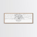 Panoramic Lexington City Map, Kentucky Art, Map Print, Minimalist Wall Art, Canvas Art, Housewarming Gift, Street Map Art, Closing Gift