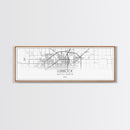 Panoramic Lubbock City Map, Texas Art, Map Print, Minimalist Wall Art, Canvas Art, Housewarming Gift, Street Map Art, Closing Gift