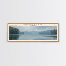 Pickwick Lake Alabama Framed Canvas Print, Lake House Decor, Panoramic Travel Poster, Scenic Wall Art, Contemporary Art