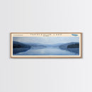 Takslesluk Lake Panoramic Wall Art, Framed Canvas Print, Lake House Decor, Travel Poster, Serene Lake Scene, Living Room Decor
